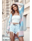 Hellblaue Shorts mit Löchern 15280 – Online-Shop – Boutique